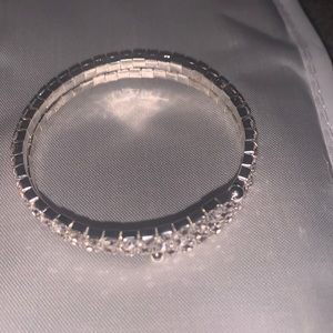 Silver bracelet set of two